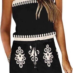 Summer Beach Cover Up Dress Women Off Shoulder Mini Sundress Pockets